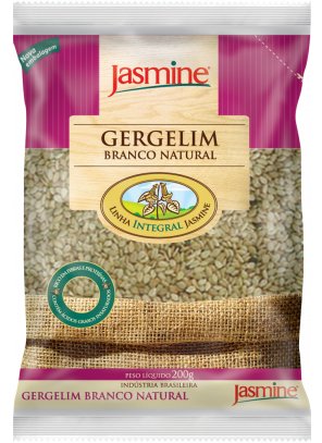 GERGELIM_branco natural.png - Gergelim Branco NaturalRico em fibras;Rico em proteínas;Rico em ferro, fósforo e magnésio ;Ingredientes: Gergelim branco natural.NÃO CONTÉM GLÚTENDisponível na versão: 200g 